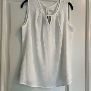 Elegant White Sleeveless Top